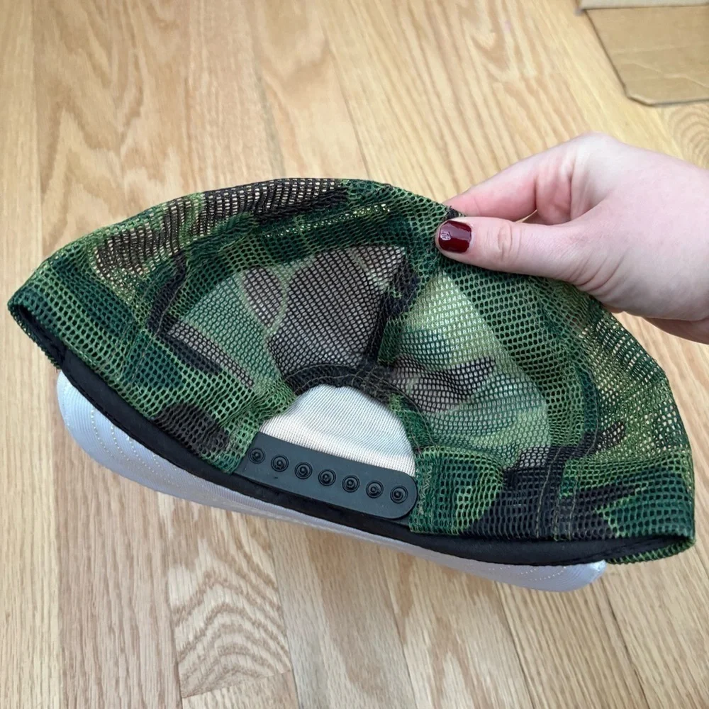 Vintage Bolens Wins the War on Yard Work Camouflage Hat Mesh SnapBack
